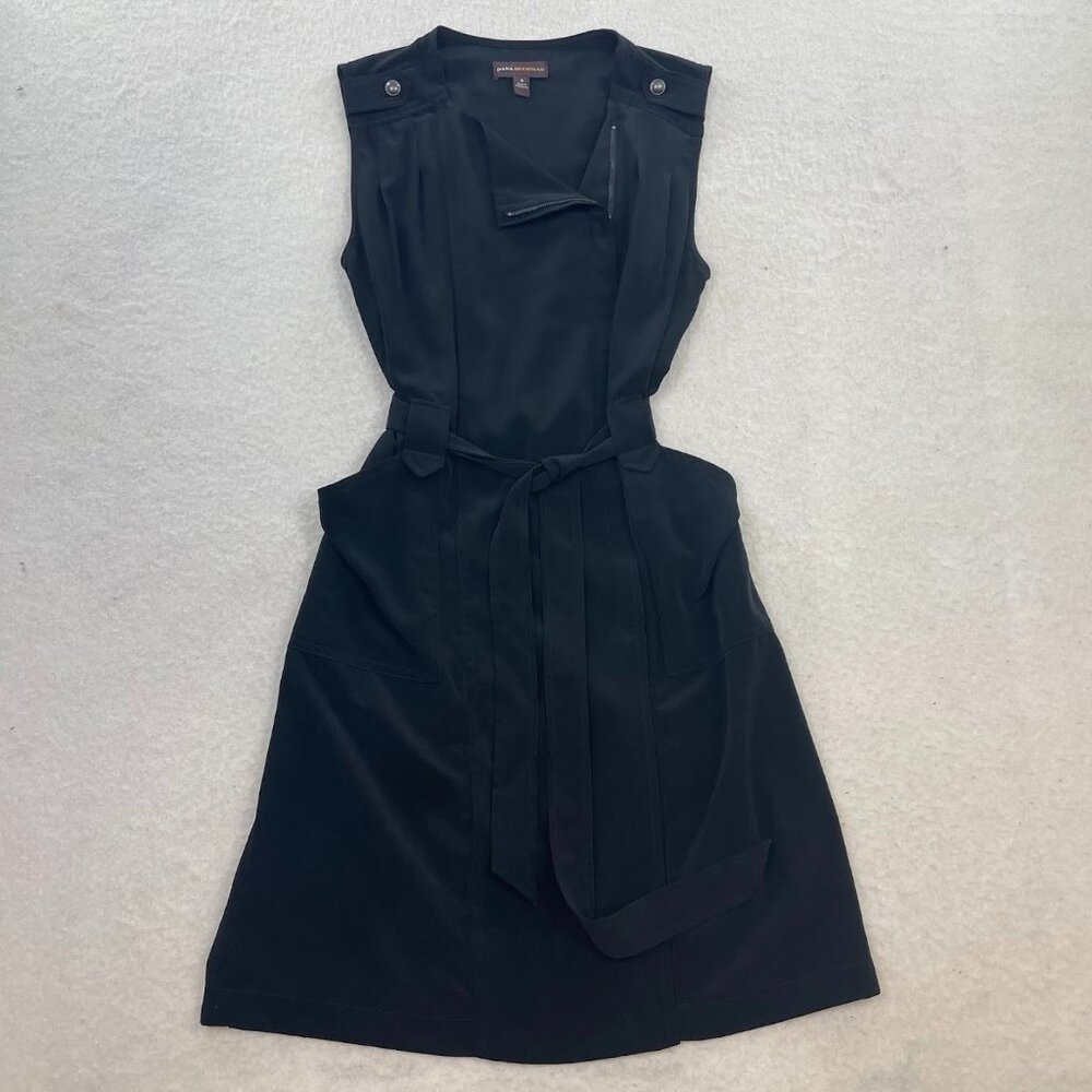 Dana Buchman Women's Business Casual Black Dress Grunge Office Party Size 8